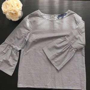Tommy Hilfiger Striped Long Sleeved Blouse
